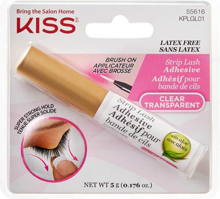 Actual product image KISS 24 HR Strip Eyelash adhesive clear (Mascara)