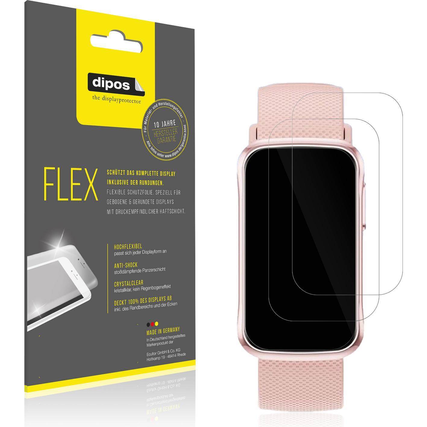 Dipos 3D Full Cover Schutzfolie, Smartwatch Schutzfolie, Transparent
