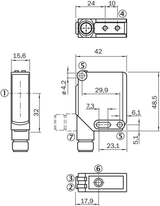 Produktbild Sick WL12G-3P2582S04 (4 m)