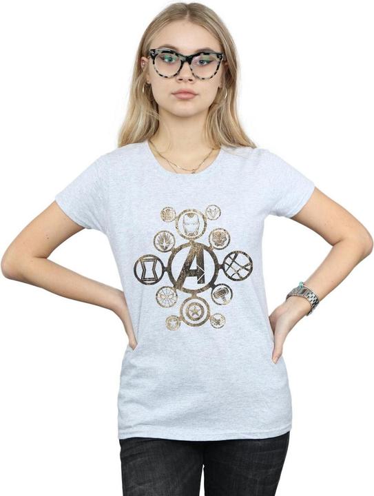 Actual product image Avengers Infinity War Womens/Ladies Icons Cotton T-Shirt (XL)