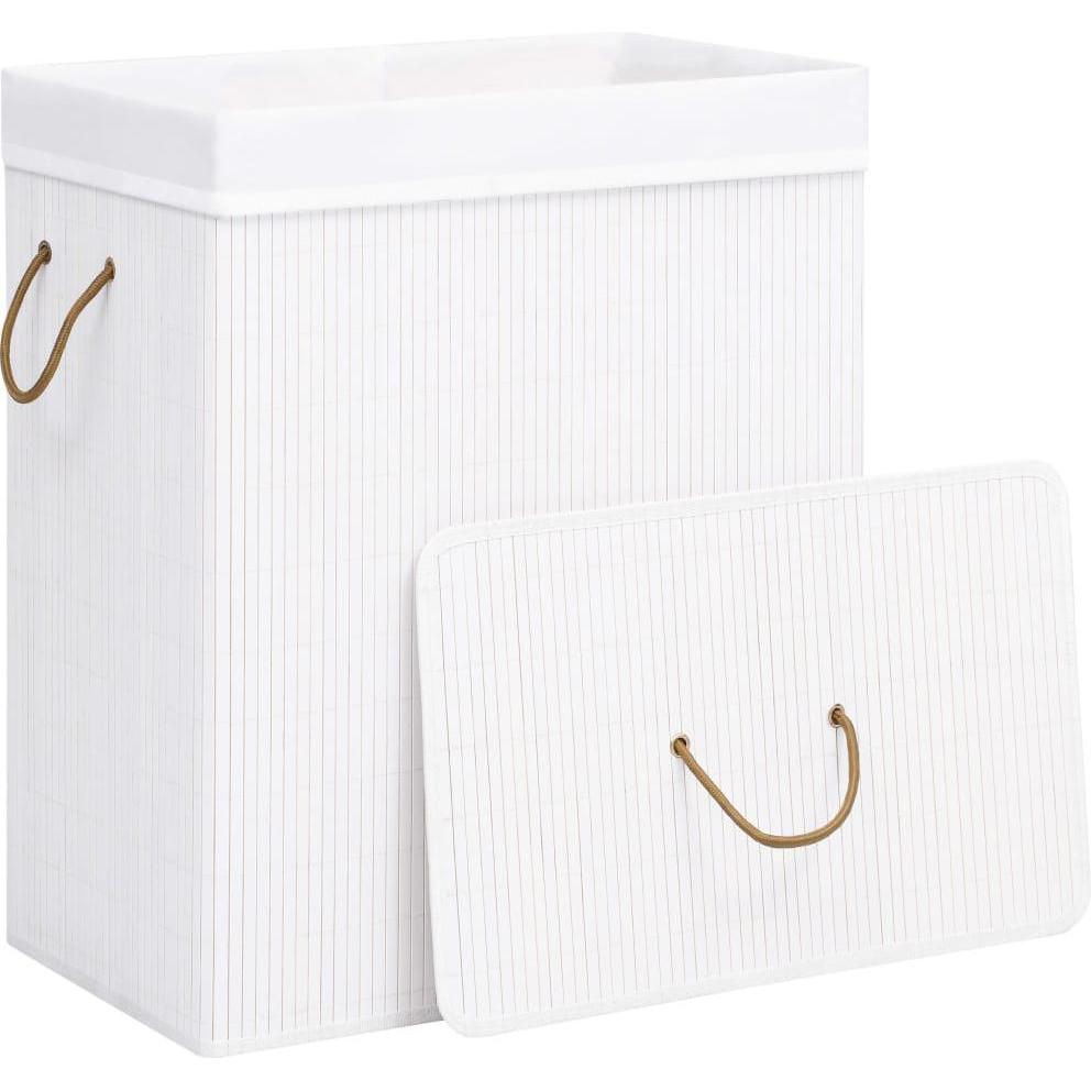 Vidaxl Weiss Wäschekorb, Wäschekorb (83 L)