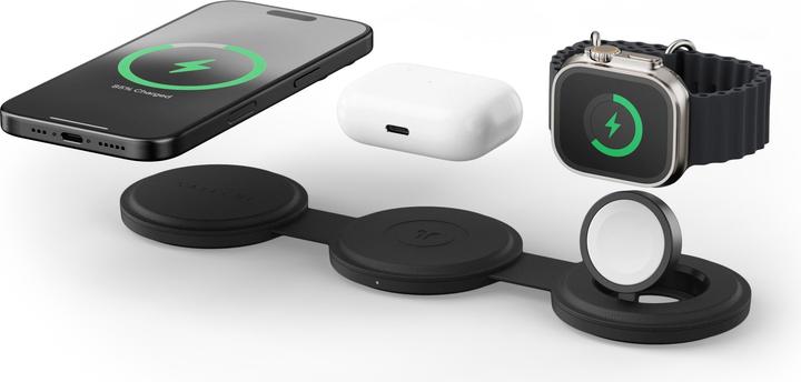 Productafbeelding Satechi OntheGo 3-in-1 Wireless Charger mit Qi2 (15 W)