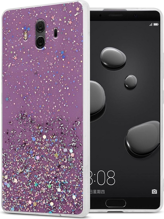 Purple with glitter