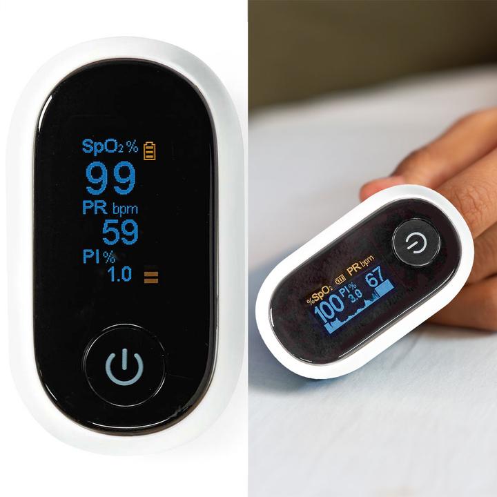 Actual product image Nedis SmartLife Pulse Oximeter | Bluetooth | OLED Display | Audible Alarm / Anti-Motion Interference
