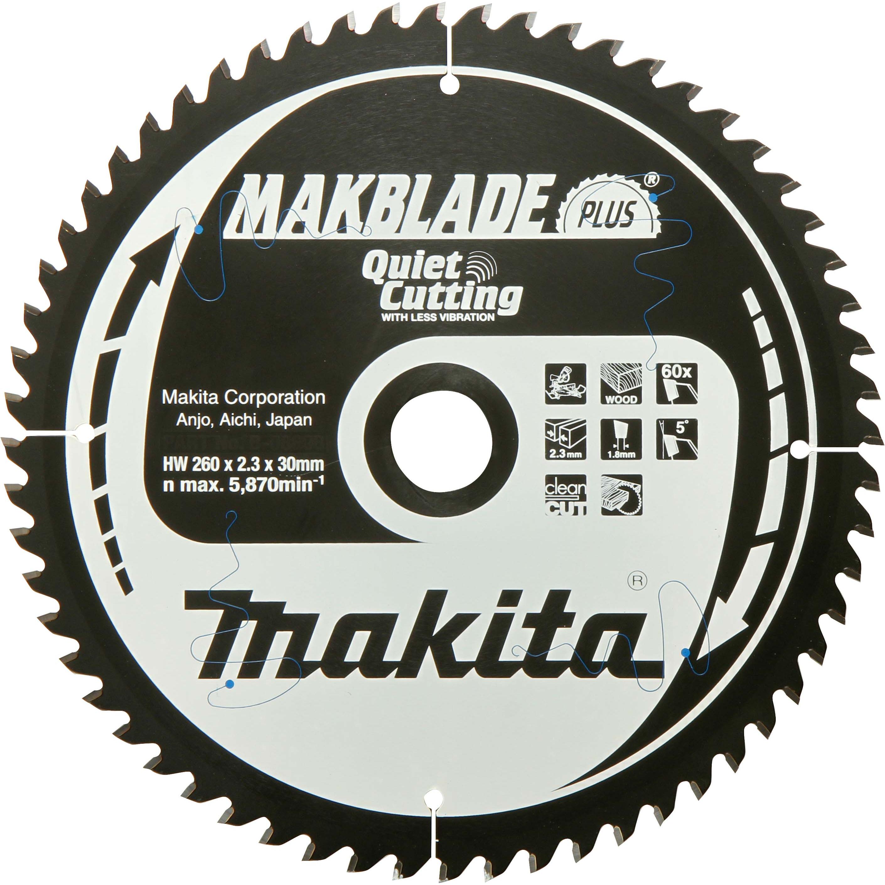 Makita, Sägeblatt, MAKBLADE Kreissägeblatt 260x30