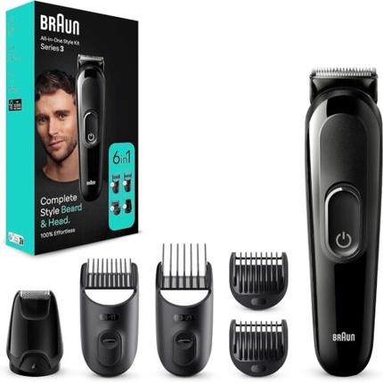 Braun All-In-One Style Kit Serie 3 MGK3410 6-in-1 Kit für Bart und Haar (MGK3410)