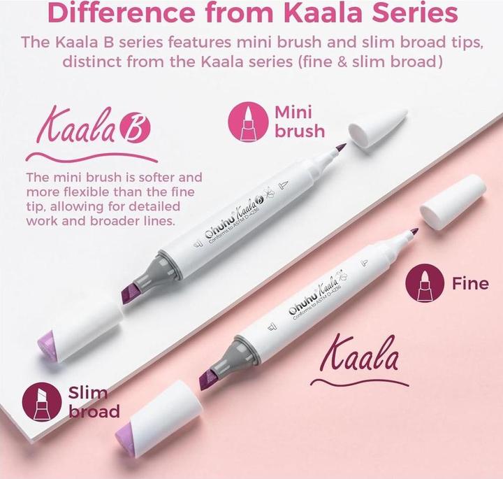 Produktbild Ohuhu Kaala Kunstmarker Illustrationsfarben (60x)