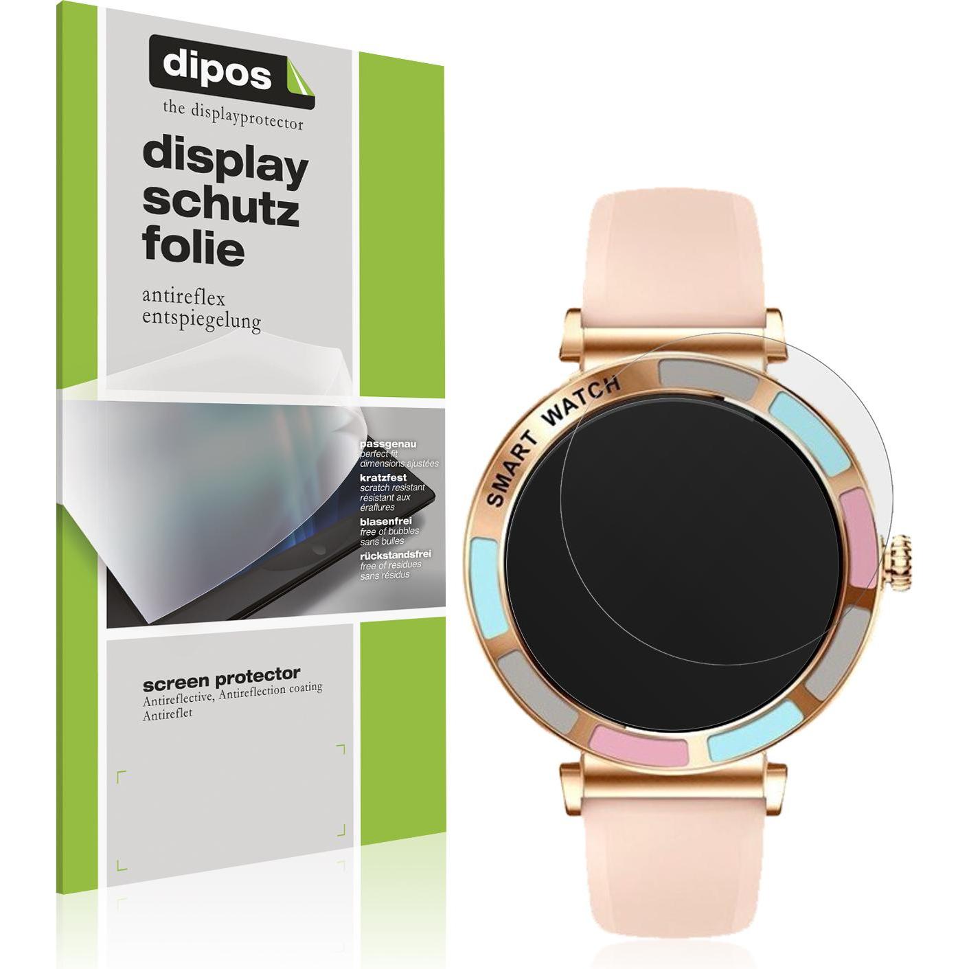 Dipos Schutzfolie Matt für Braidol Smartwatch 1.27 Zoll, Smartwatch Schutzfolie, Transparent