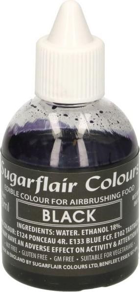 Produktbild Sugarflair Airbrush-Farbe - Schwarz (60 ml)
