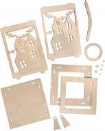 Actual product image Rayher Wooden lantern bat. m.Griff, FSCMixCred, natural (15 x)