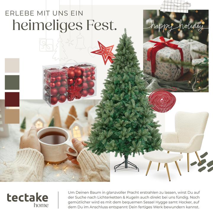 Immagine prodotto tectake Künstlicher Weihnachtsbaum Prancer, Spritzgussnadeln (210 cm)