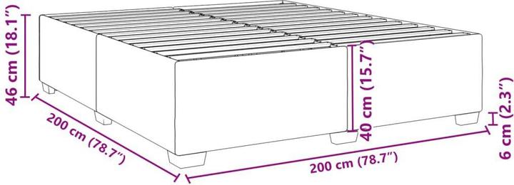 Image du produit vidaXL Bettgestell (200 x 200 cm)