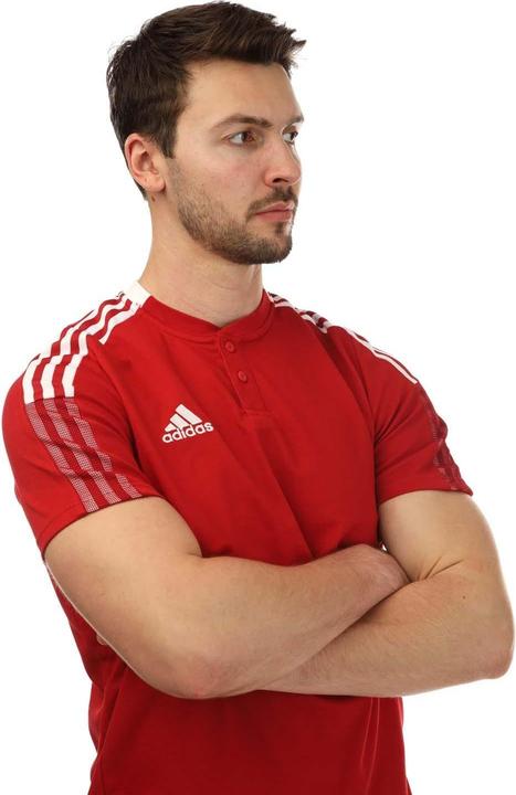 Actual product image adidas Mens Tiro 21 Short-Sleeved Polo Shirt (XS)