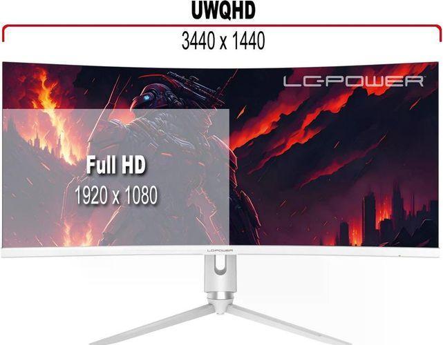 Actual product image LC-Power LC-M34-Q-C-PRO (3440 x 1440 pixels, 34")
