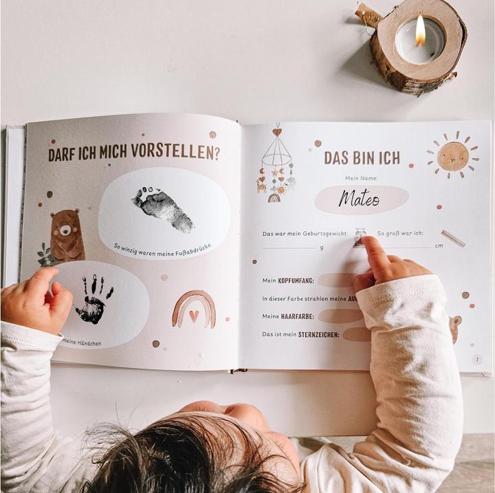 Immagine prodotto Eulentaler Babytagebuch Nursery (A4, Quadretti, Copertina rigida)