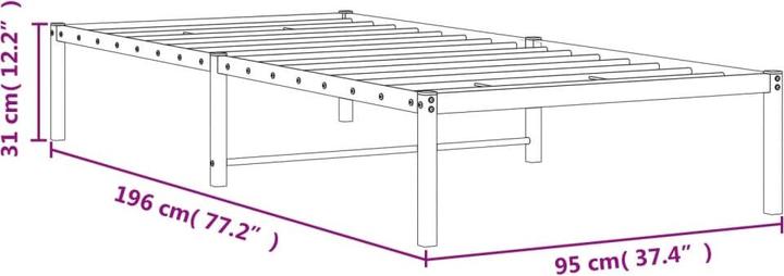 Image du produit vidaXL Bettgestell (90 x 190 cm)