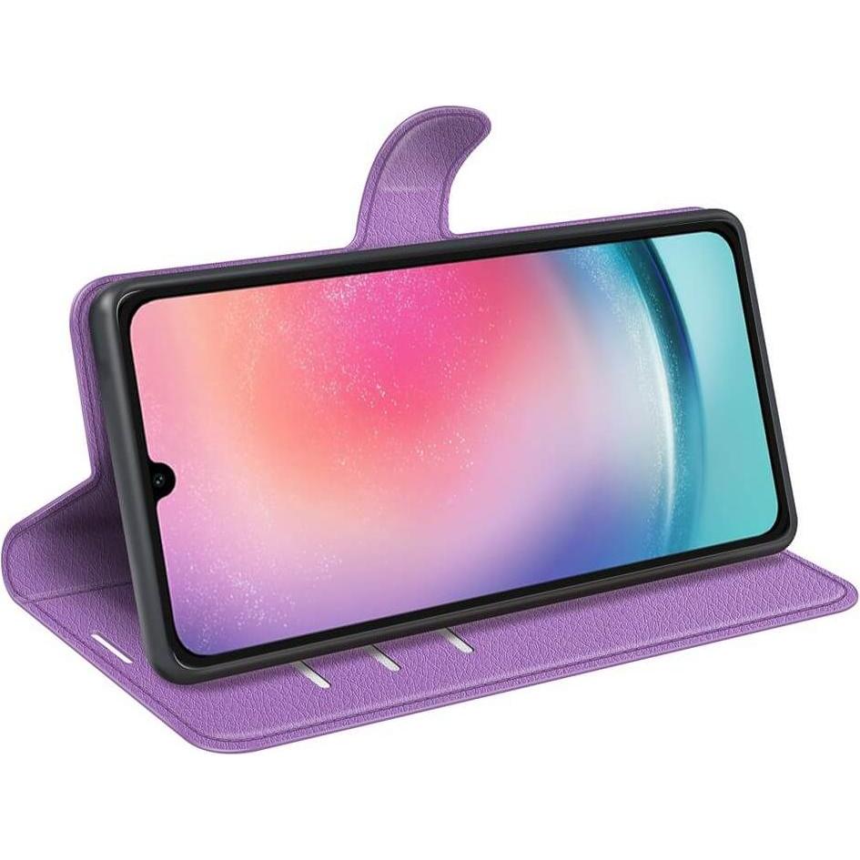 Thumbnail - Cover-Discount Galaxy A16 - Leder Etui Hülle (Samsung Galaxy A16 5G), Smartphone Hülle, Violett