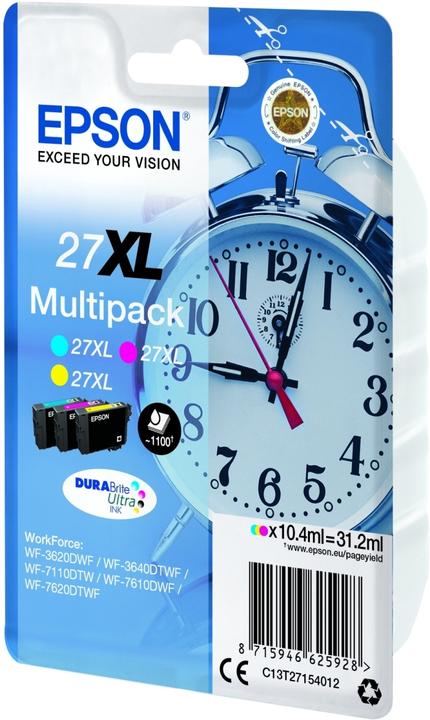 Immagine prodotto Epson 27XL Multipack DuraBrite Ultra (M, C, Y)