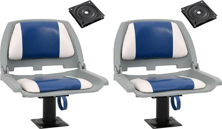 Immagine prodotto vidaXL Sedili per barca con piattaforma 2 pezzi girevoli a 360°