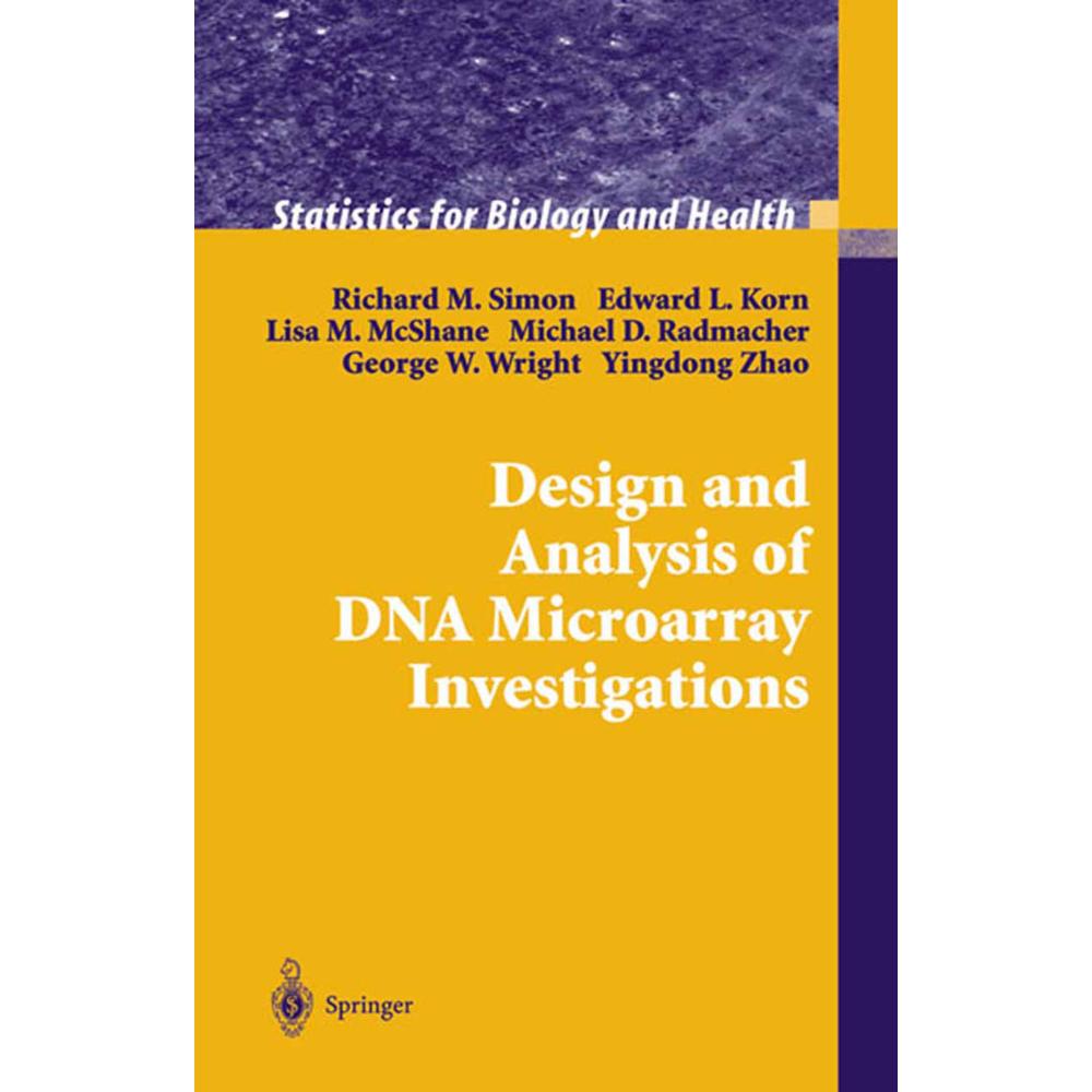 Design and Analysis of DNA Microarray Investigations, Fachbücher