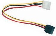 Actual product image Gembird CC-SATA-PS Built-in 0.15m SATA Molex (4-pin) Power Cable