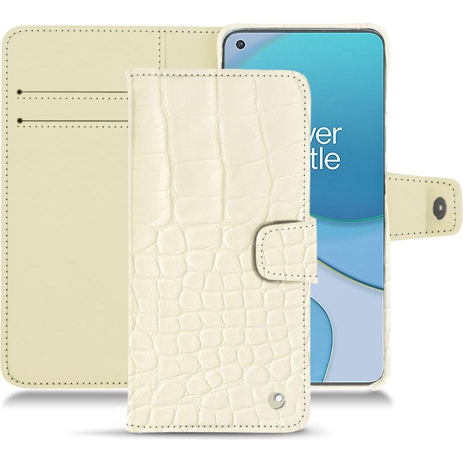 Noreve Lederschutzhülle Wallet (OnePlus 8T), Smartphone Hülle, Weiss