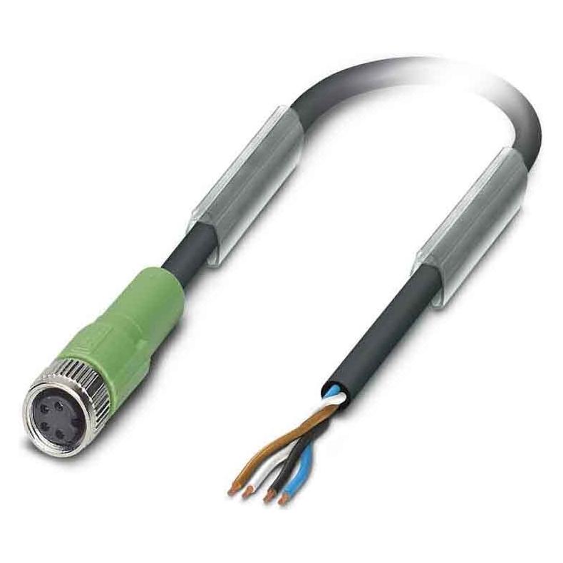 Phoenix Nero Contatto 1543595 Cavo Sensore/Attuatore 10 M, Cavo + Spina Elettrica,