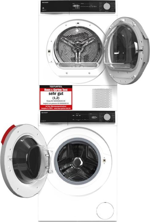 Actual product image Sharp 9/10 kg Washing tower (9 kg, Left)