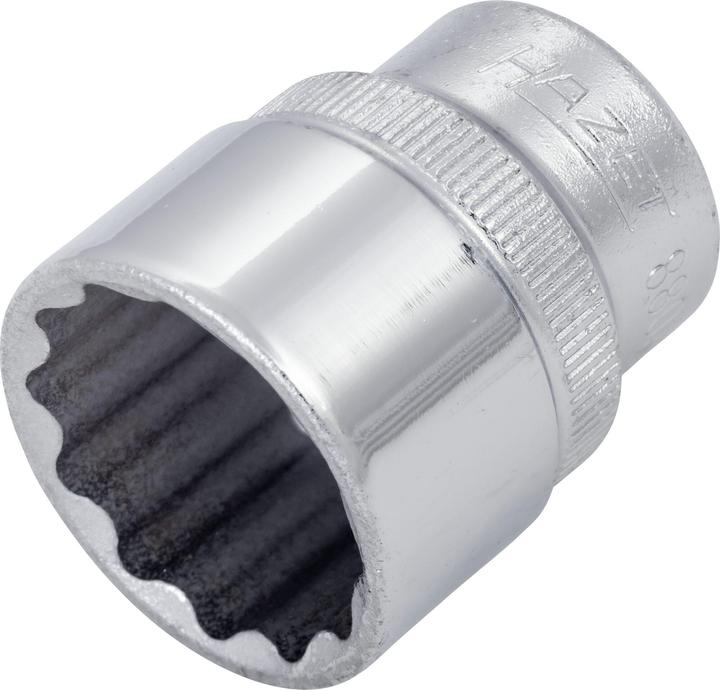 Actual product image HAZET Socket ∙ 12-point 880AZ-25/32 ∙ Square, hollow 10 mm (3/8 inch) ∙ Outside 12-point traction p… (25/32")