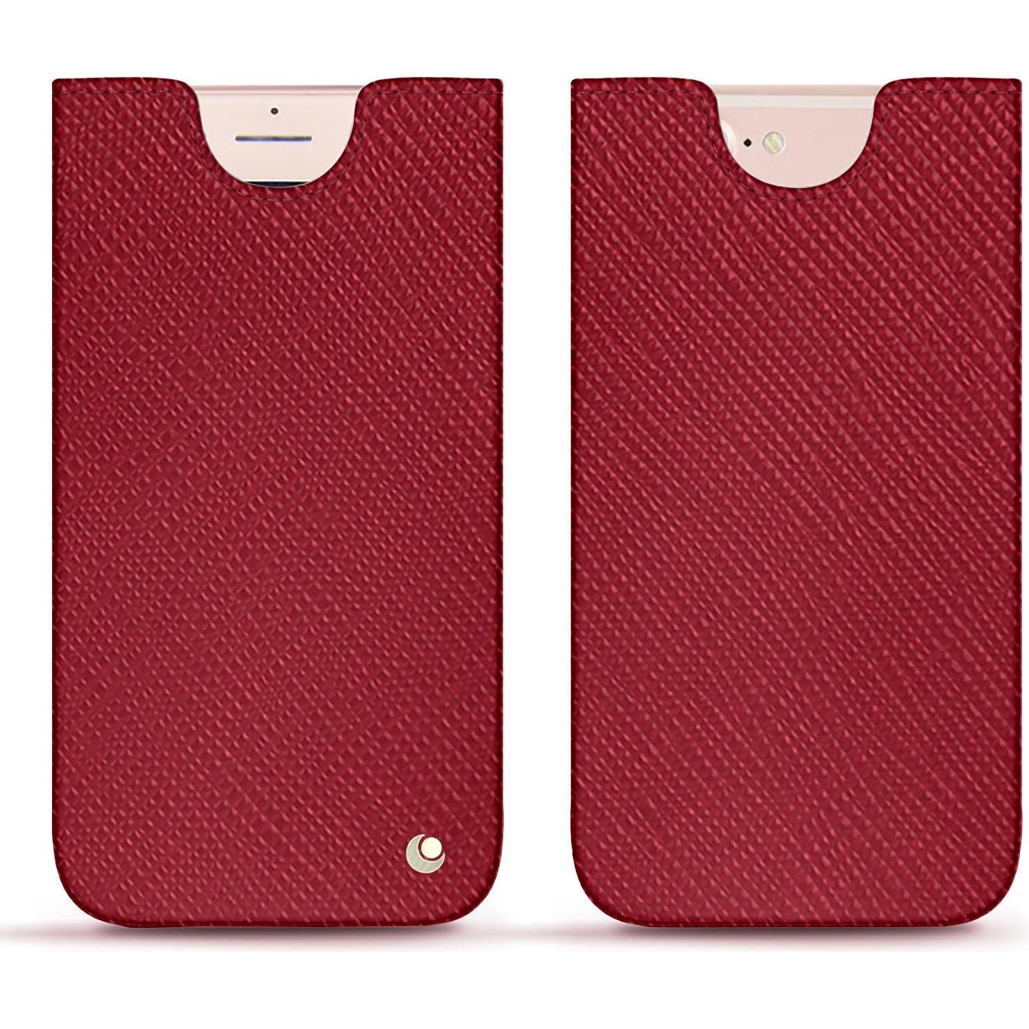 Noreve Lederschutzhülle (Apple iPhone 7 Plus), Smartphone Hülle, Rot