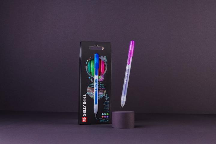 Immagine prodotto Sakura Roller Gelly Clicker (Blu, Lilla, Pink, Rosso, Verde, Verde smeraldo, 6x)