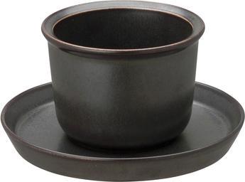 Image du produit KINTO Leaves To Tea - Tasse et soucoupe - Noir 160 Ml (1 x)