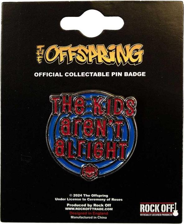 Produktbild The Offspring Abzeichen The Kids Aren't Alright Emaille Messing