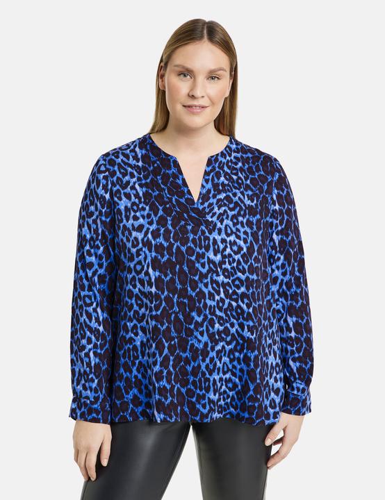 Produktbild Samoon Tunika mit Animal-Print Bluse Langarm (54)
