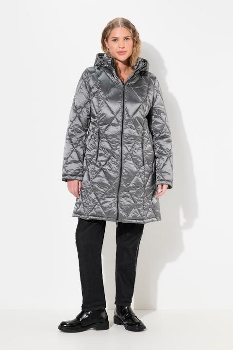 Produktbild Ulla Popken HYPRAR Steppjacke, Kapuze, 2-Wege-Zipper, Zipptaschen (46, 48)