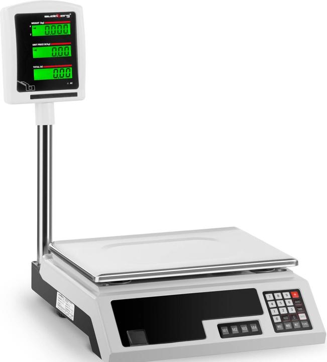 Steinberg Waage Kontrollwaage Ladenwaage Marktwaage Preiswaage LCD extra genau 1g bis 30kg