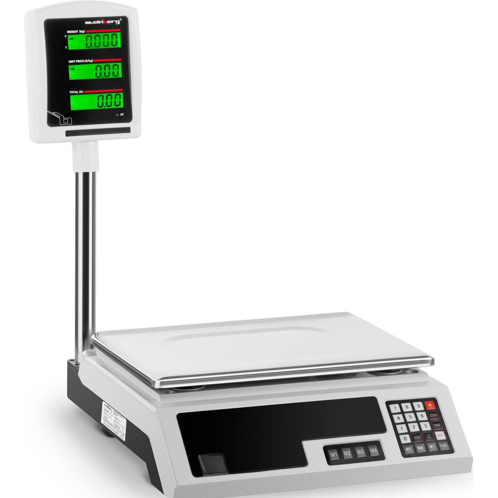 Steinberg, Feinwaage, Waage Kontrollwaage Ladenwaage Marktwaage Preiswaage LCD extra genau 1g bis 30kg