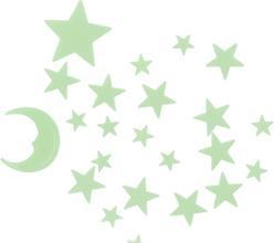 Productafbeelding Amazing Cool Glow In The Dark Sterren en Maan Stickers