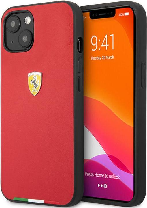 Image du produit Ferrari Coque iPhone 13 - Hardcase Housse de protection Italian Flag Line rouge No.166 (Apple iPhone 13)