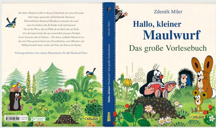 Produktbild Hallo, kleiner Maulwurf! Das grosse Vorlesebuch (Deutsch, Hanna Sörensen, Zdeněk Miler, 2025)