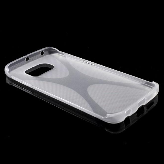 Actual product image MU Classic Elastic plastic cover X-Shape (Samsung Galaxy S6 Edge)