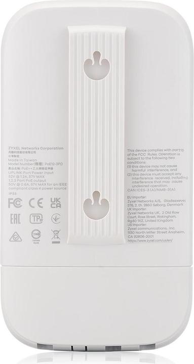 Actual product image Zyxel 1G Ethernet Outdoor PoE+ Extender IP55 rated (802.3at (PoE+), 30 W)