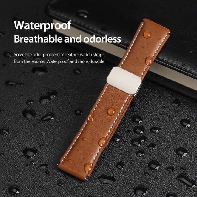 Produktbild Dux Ducis YA Series Echtleder Armband (20 mm, Echtleder, 20mm Anstossbreite, Galaxy Watch3 (41mm), Galaxy Watch6, Gear S2 Classic)