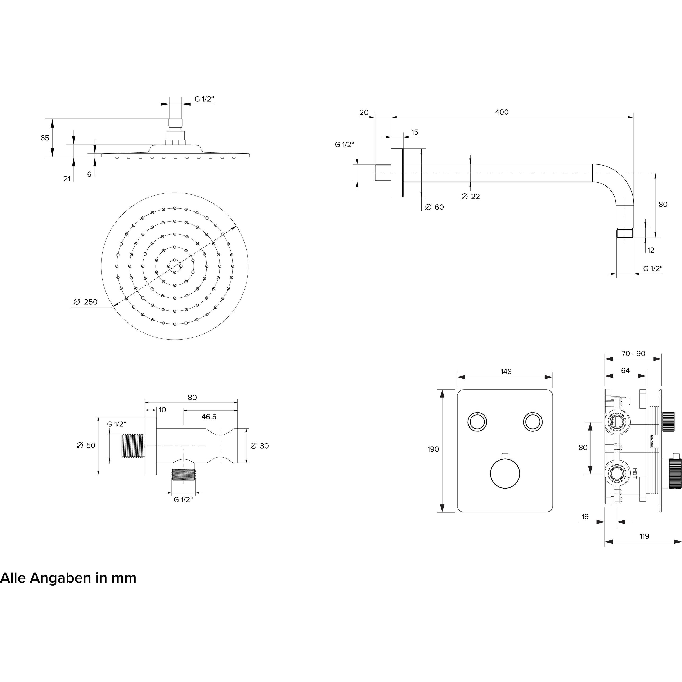 Thumbnail - Chris Bergen, Duschsystem, Unterputz-Duschsystem
