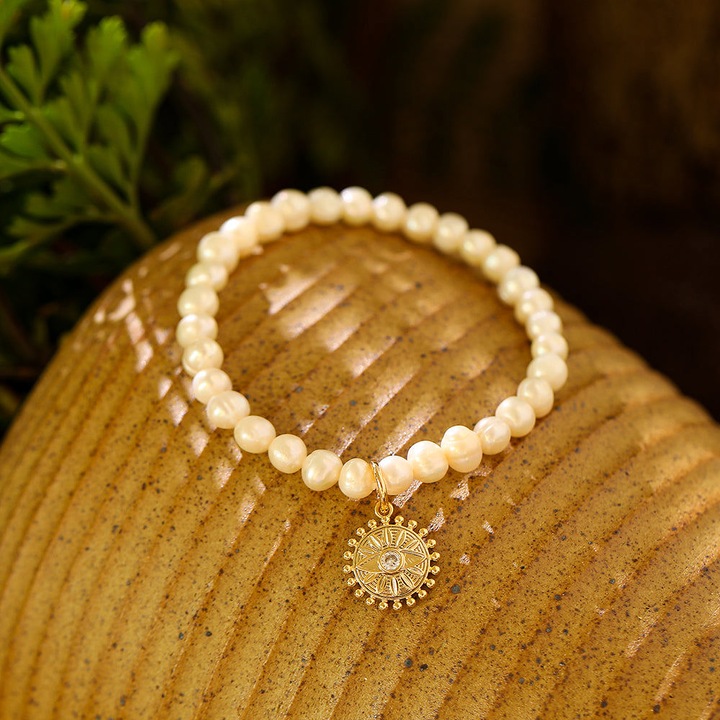 Produktbild Andreani Armband mit echten Süsswasserperlen (8 cm)