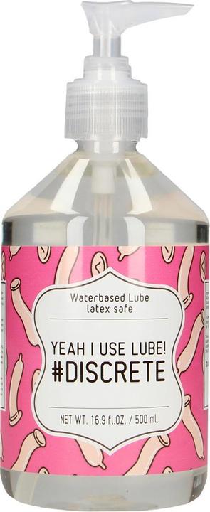 Pharmquests Waterbased Lube - YEAH I USE LUBE! #DISCRETE - 500 ml (500 ml)