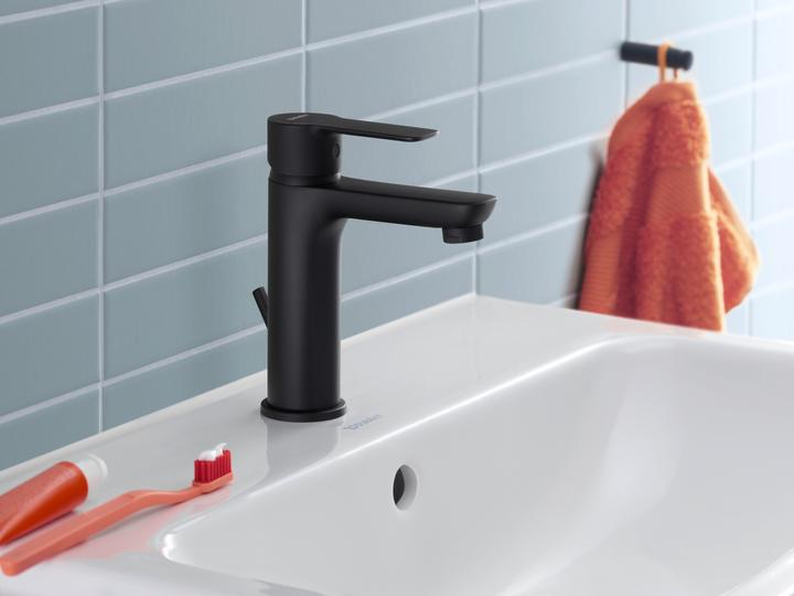Immagine prodotto Duravit Miscelatore monocomando per lavabo D-Code M FreshStart e Minusflow, con scarico a ribalta