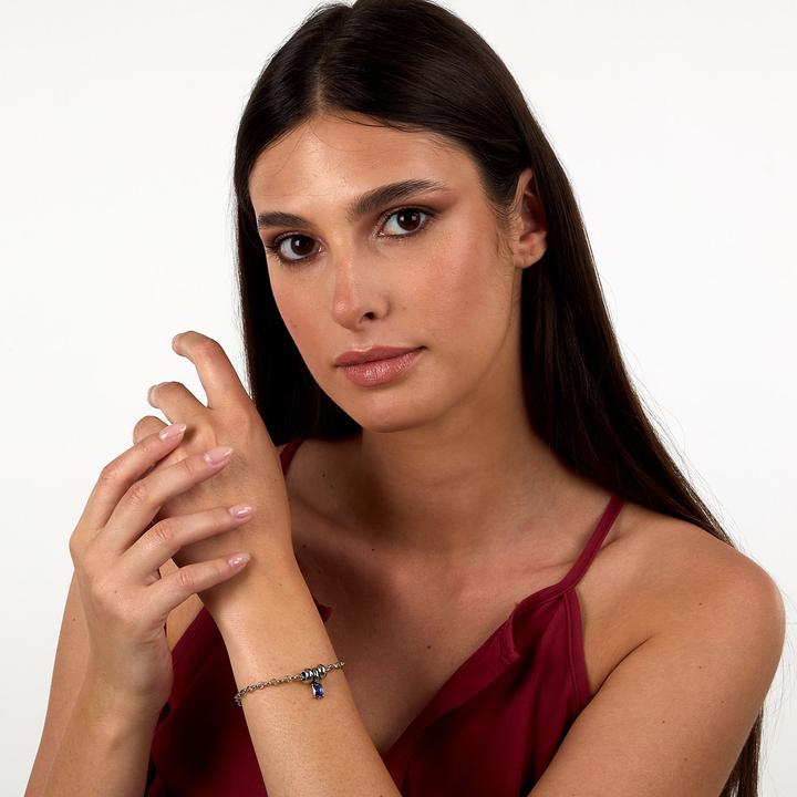 Immagine prodotto Morellato - Charming steel bracelet with purple zircon Drops SCZ1370