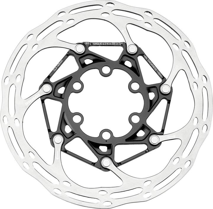 Actual product image Sram Centerline X Brake disc Rounded 6-hole 2-piece (160 mm)