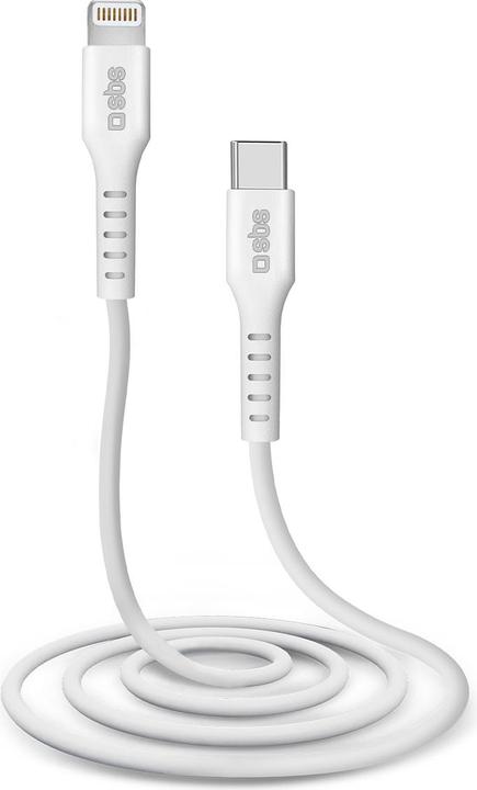 Image du produit SBS TECABLELIGTC1W Câble Lightning 1 m blanc (1 m, USB 3.2 Gen 1)